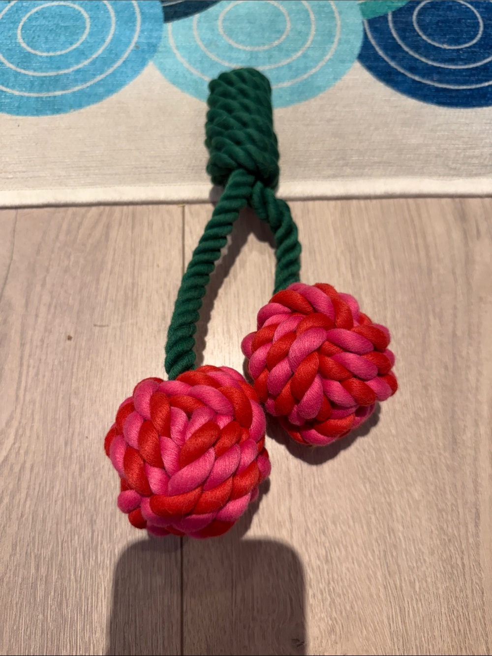 Green cherry Rope Tug Toy